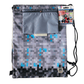 PIXIE CREW Gymbag ‑ Grå og blå pixelmønster