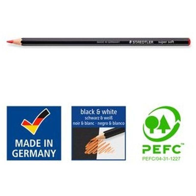 Staedtler 24 Supersoft fargeblyanter i metallskrin