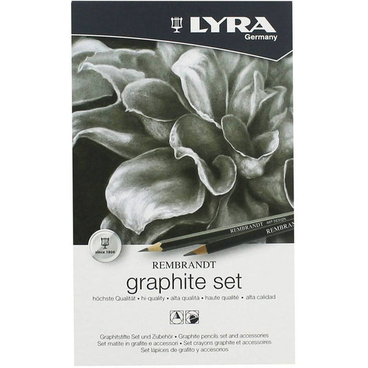 Lyra Rembrandt Graphite sett ‑ Høykvalitets grafittutstyr i metallboks  