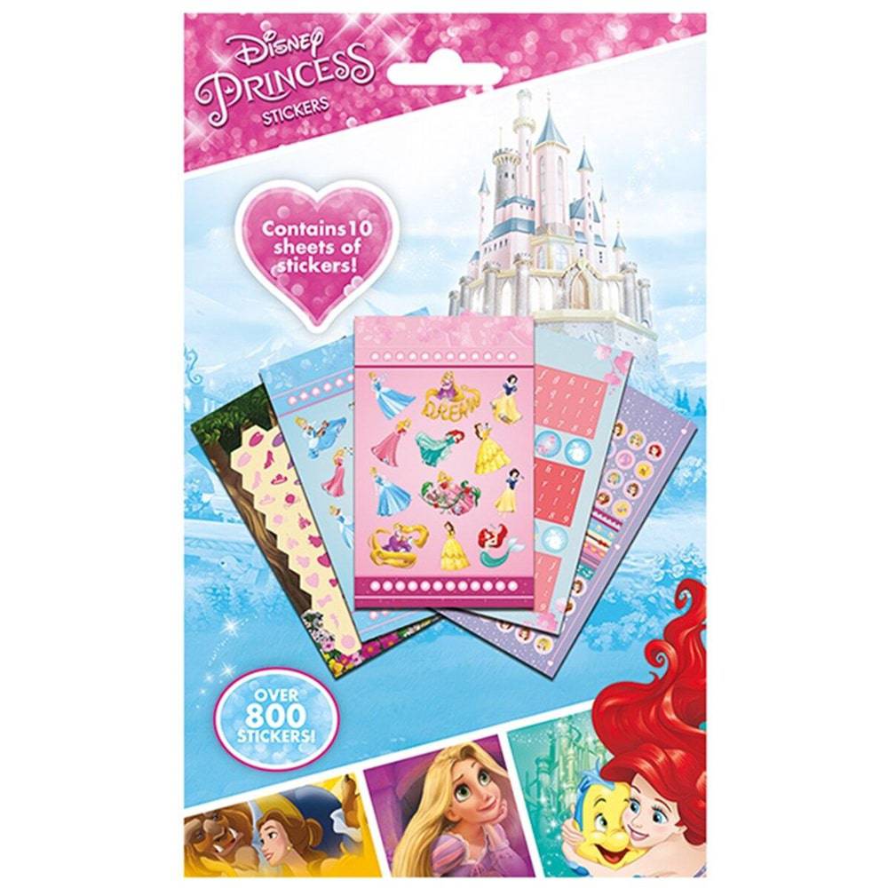Disney ‑ Prinsesse klistremerker - 10 ark med 800 klistremerker