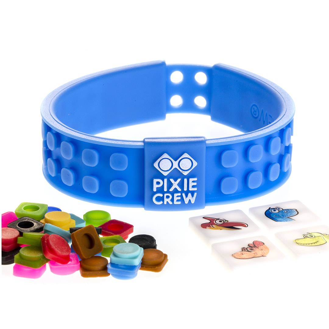 PIXIE CREW Armbånd med Dinosaurer og Pixler ‑ Blått