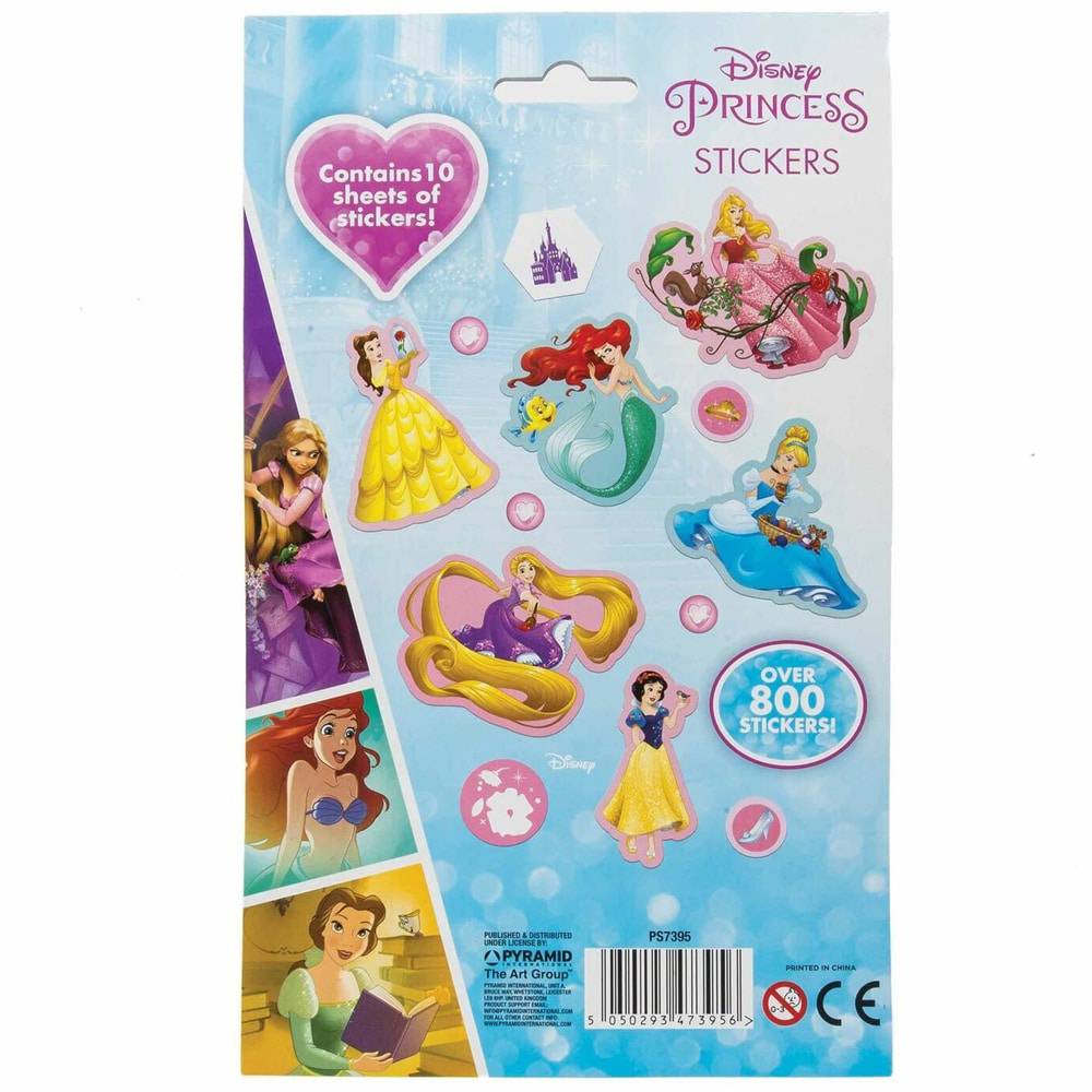 Disney ‑ Prinsesse klistremerker - 10 ark med 800 klistremerker