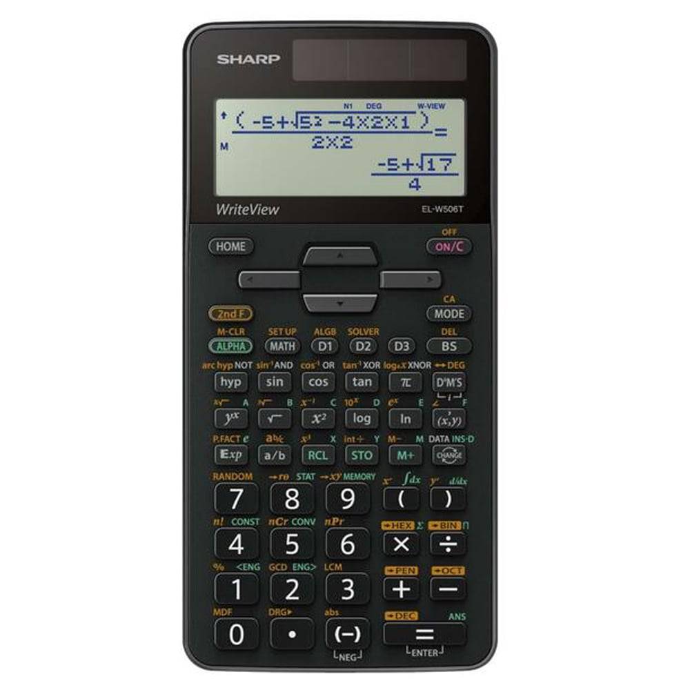Sharp EL‑W506 T-GY Write View - Vitenskapelig kalkulator