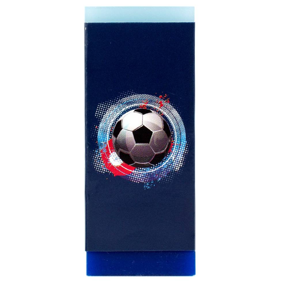 Tinka Mørkeblått og lyseblått viskelær ‑ Med fotball