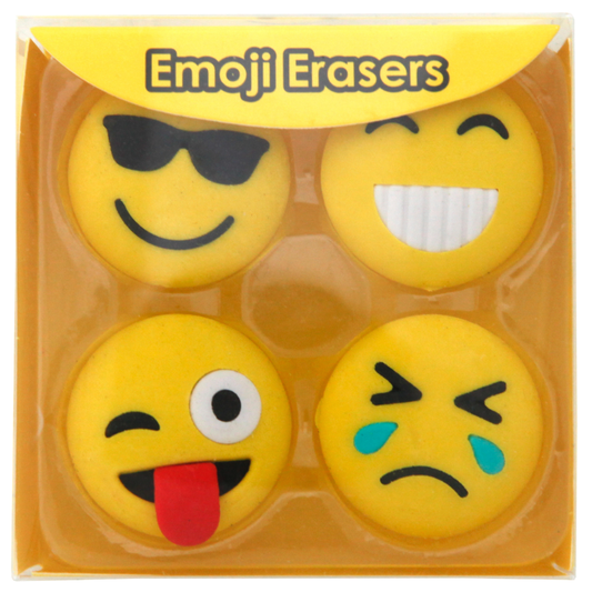 Emoji Viskelær - solbriller og rekke tunge