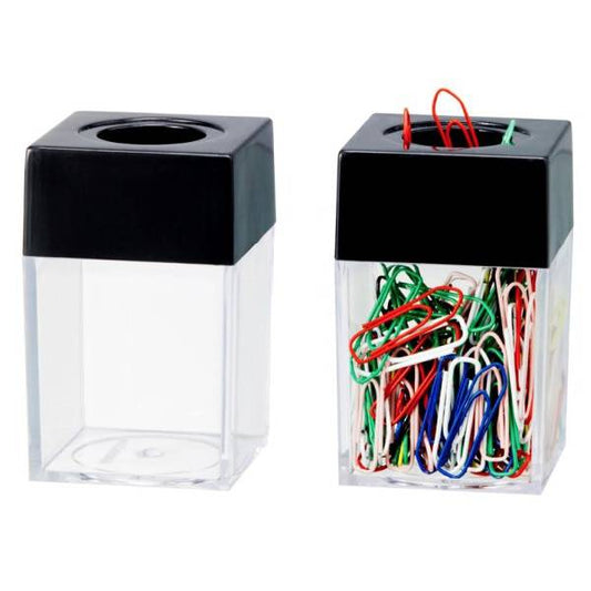 Magnetisk binderskopp firkantet ‑ Sort og blank