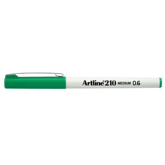 Artline 210 Medium Writing Pen ‑ Grønn 0.6 tupp  