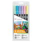 Tombow ABT Dual Brush ‑ 6 Pastel farger 