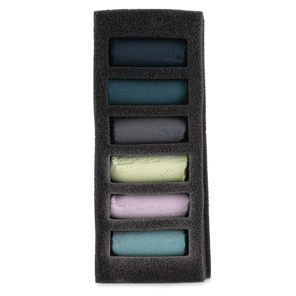 Sennelier Ekstra Soft Halve Pasteller ‑ 6 Stormfull himmel
