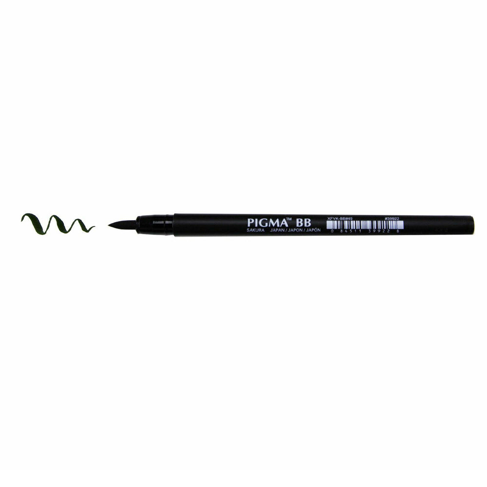 Sakura Pigma Brush Pen Sort ‑ Ass. tykkelser